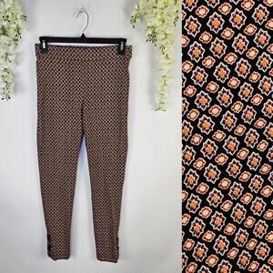 SKYE’S THE LIMIT Slim Fit Ankle Dress Pants Size 10 Boho Floral Office Wear Art